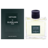 Guerlain front bottle view showing elegant vetiver fragrance and refined design