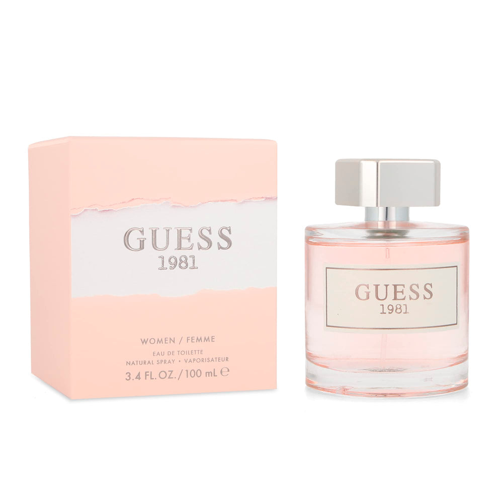 GUESS 1981 front bottle shot showing elegant packaging and wearable style