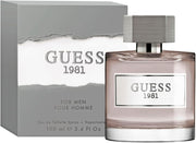 GUESS 1981 front bottle view showing sleek packaging and clear branding benefit: easy identification