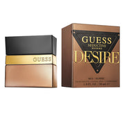 GUESS front bottle shot showing compact 1 oz size and sleek design benefit: portable