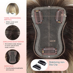 GULALUUK 10-inch human hair texture close-up showing styling versatility benefit