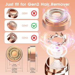 gurelax side profile of double-halo head showing 360-degree trimming design and coverage