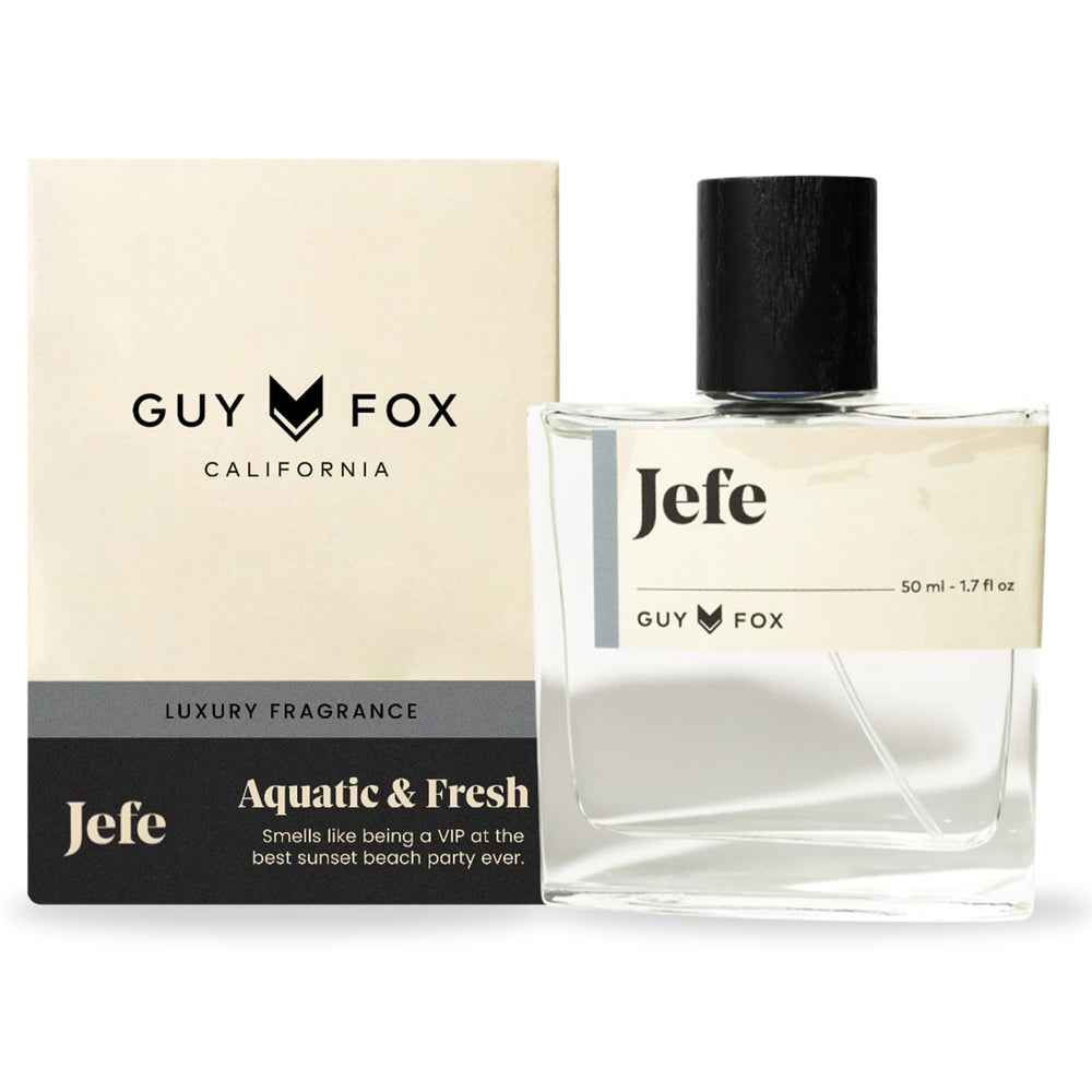 GUY FOX Jefe front bottle view showcasing sleek packaging and fresh appeal
