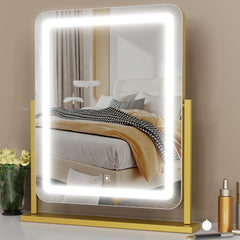 Gvnkvn mirror front view showing full illuminated surface and even lighting