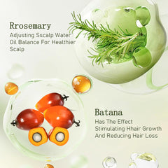 Gypsophila shampoo lather on hair demonstrating gentle cleansing and softening