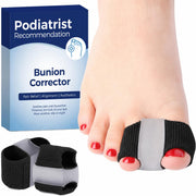Habioer front view showing black toe separators and compact packaging for convenient storage