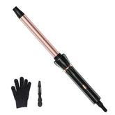 hahahope front view of curler showing ergonomic handle and controls for comfortable styling