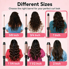 hahahope wand in hand styling hair to create loose, natural-looking waves