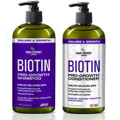 Hair Chemist front packaging showing both 33.8oz bottles and benefit of fullness