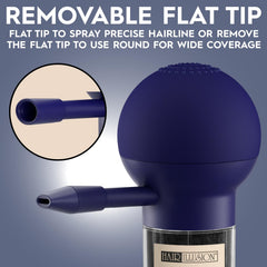Hair Illusion open nozzle for wide spray delivering faster coverage benefit