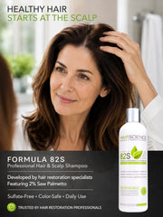 Hair Science back label with ingredients list and usage guidance