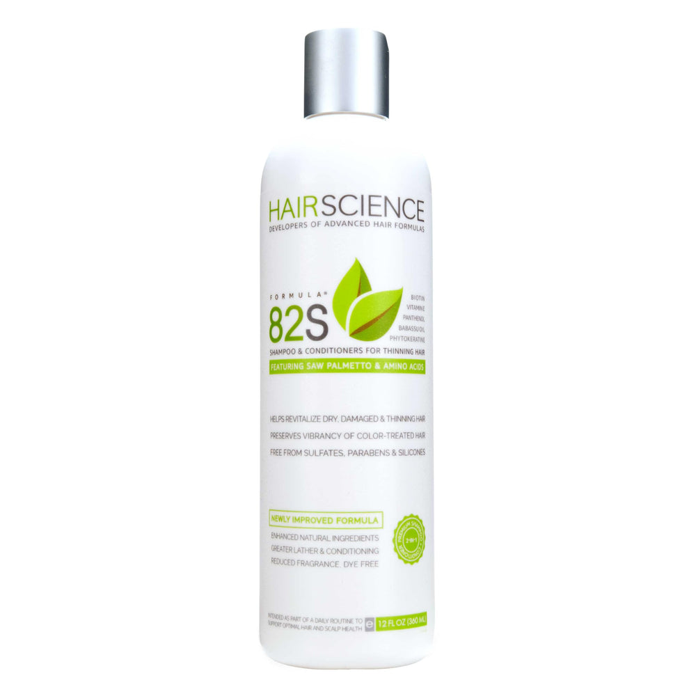 Hair Science front packaging showing product and clear benefits