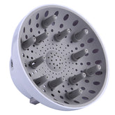 Hairizone diffuser front view showing secure fit and streamlined finish for easier styling