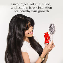 HAIRtamin ergonomic handle detail offering comfortable grip and reduced fatigue benefit