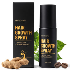 HALOGROW front packaging showing 50ml bottle and product benefit