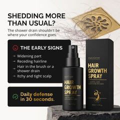 HALOGROW serum texture droplet illustrating lightweight, non-greasy formula