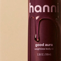 HANNI pump detail demonstrating easy-dispense design for measured use