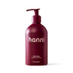 HANNI front bottle view showing sleek packaging and hydrating benefits