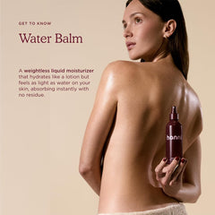 HANNI close-up texture of mist droplets on skin for lightweight feel