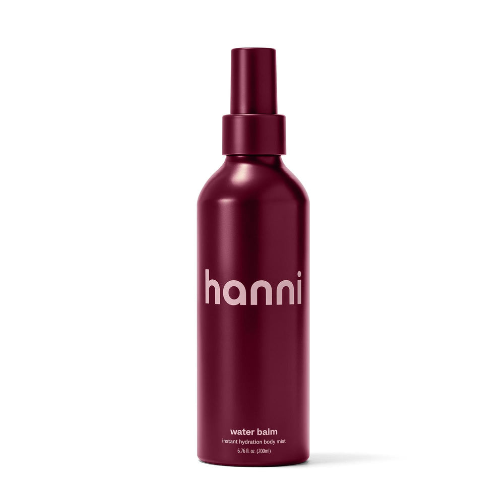 HANNI front packaging showing bottle and product name, highlights portability