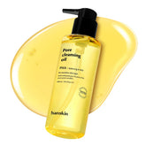 Hanskin front packaging pump bottle showing product and volume benefit