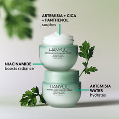 Hanyul closeup gel texture highlighting lightweight, cooling hydration