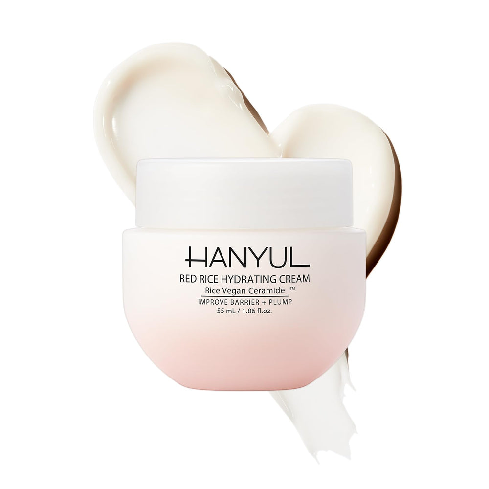 Hanyul jar front view showing product packaging and elegant design benefit: clear branding