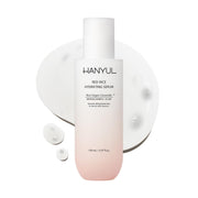 HANYUL front packaging showing serum bottle and branding benefits