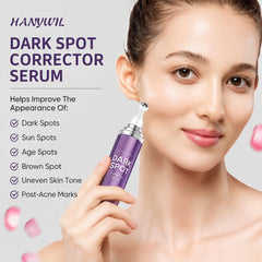 HANYWIL serum texture on fingertip illustrating lightweight absorption