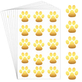 Harloon front sheet showing multiple gold paw tattoos, clear party-ready design