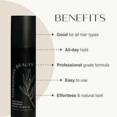 Harmonize Beauty close-up of mist and lightweight texture for natural finish