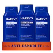 Harry's front packaging showing bottle and branding, clear product benefits