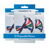 Harry's front packaging showing 12-count and eco labeling benefits