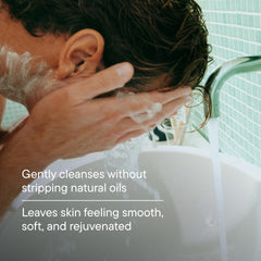 Harry's ingredients label detail highlighting glycerin, aloe vera, and pro-vitamin B5 benefits