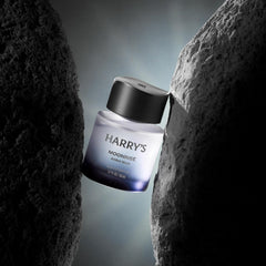 Harry's Moonrise ingredients visual with olibanum and tonka suggesting warm depth