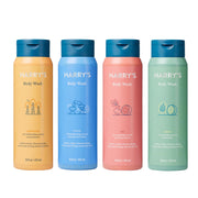 Harry's variety pack front packaging showing all four bottles and labels clearly