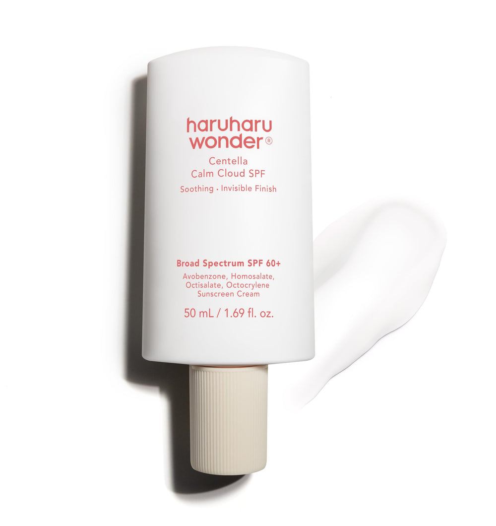 HARUHARU front packaging showing SPF 60+ for travel-ready protection