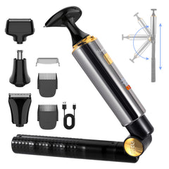 Hatteker front view of back shaver showcasing wide blade for faster grooming