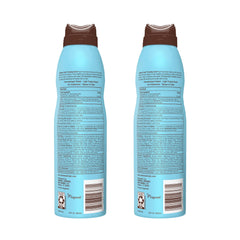 Hawaiian Tropic back label showing ingredients and usage benefits
