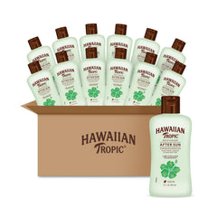Hawaiian Tropic front packaging showing travel-size bottles and convenience benefit
