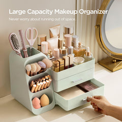 HBlife drawer open with lipsticks and nail polishes organized for easy access