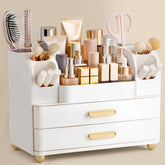 HBlife front view showing all-white organizer and tidy cosmetics for easy access