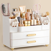 HBlife front view showing all-white organizer and tidy cosmetics for easy access