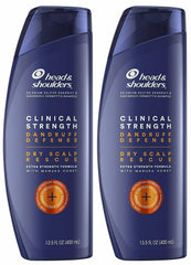 Head & Shoulders clinical front packaging showing bottles and benefits