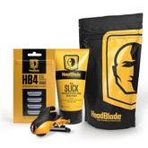 HeadBlade Moto front product shot showing complete kit benefits