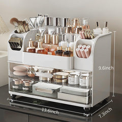 Heaime top open tier with tall skincare bottles for daily use
