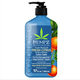 Hempz front packaging showing bottle and label with benefits