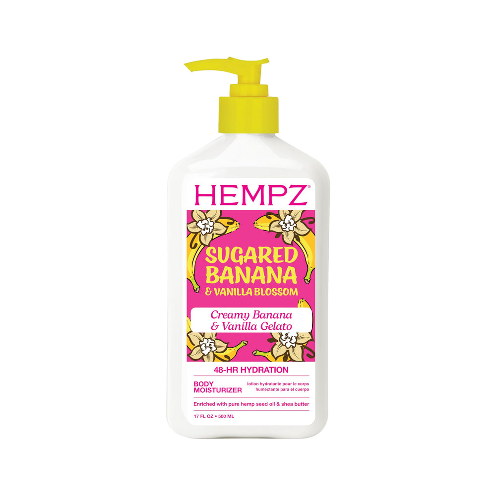 Hempz front packaging showing bottle and label for clear identification and appeal