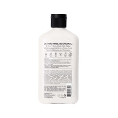 Hempz creamy lather close-up demonstrating rich moisturizing foam
