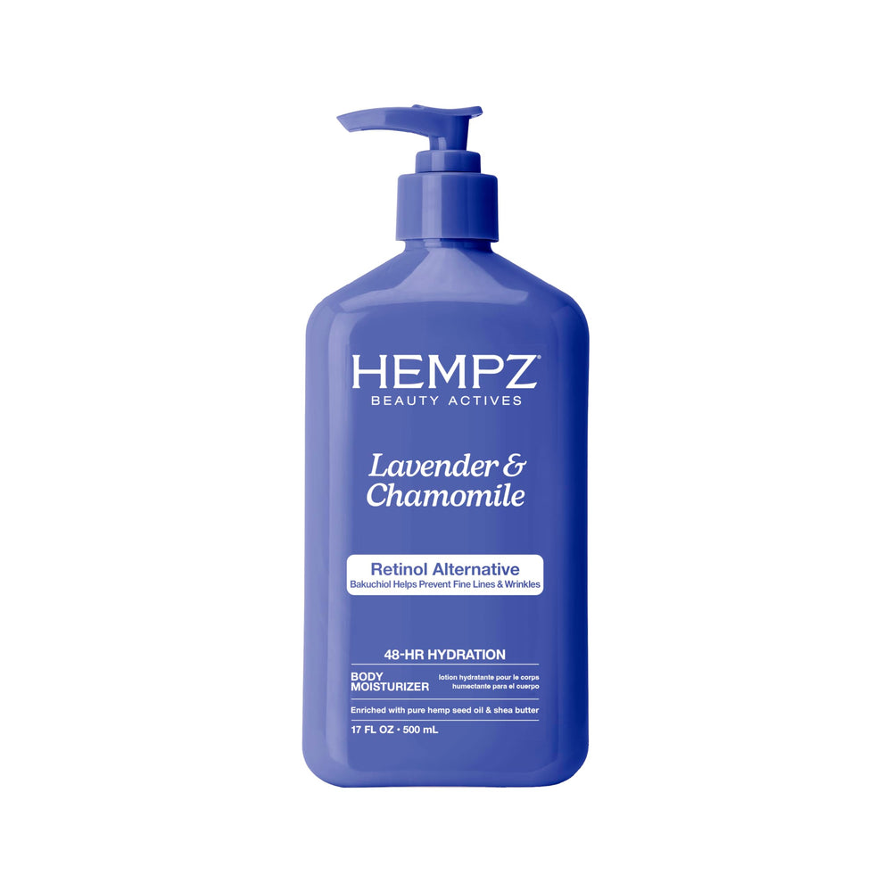 Hempz front bottle showing full product and calming lavender scent